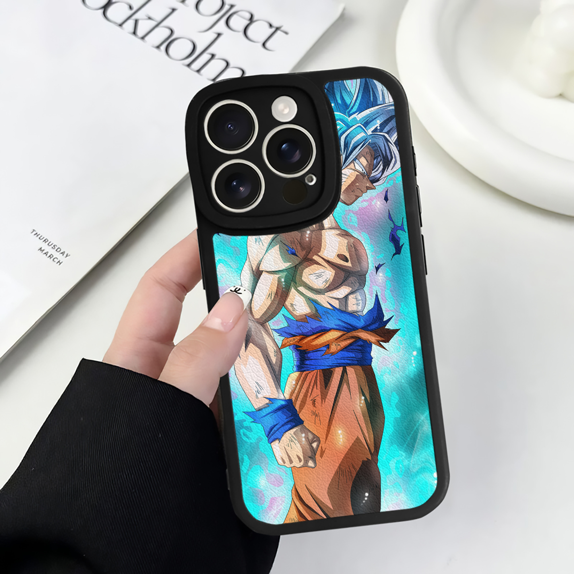 （画像用） ドラゴンボール DRAGON BALL 【iPhone 16シリーズ対応】シリコンスマホケース（レザー調） 材質：シリコン
